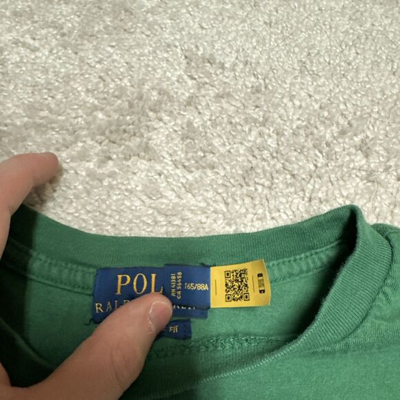 NWOT Polo Bear Ralph Lauren Crewneck T-Shirt Green XS Preppy Horse Equestrian - Picture 4 of 8